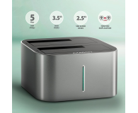 Axagon ADSA-DC, USB-C 5Gbps - 2x SATA 6G 2.5"/3.5" SSD/HDD - 1353417 - zdjęcie 5